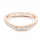 18k Rose Gold 18k Rose Gold Custom Diamond Wedding Band - Flat View -  102446 - Thumbnail
