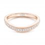 18k Rose Gold 18k Rose Gold Custom Diamond Wedding Band - Flat View -  102446 - Thumbnail