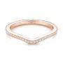 14k Rose Gold 14k Rose Gold Custom Diamond Wedding Band - Flat View -  102454 - Thumbnail