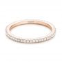 14k Rose Gold 14k Rose Gold Custom Diamond Wedding Band - Flat View -  102608 - Thumbnail