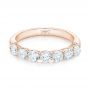 14k Rose Gold 14k Rose Gold Custom Diamond Wedding Band - Flat View -  102746 - Thumbnail