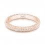 18k Rose Gold 18k Rose Gold Custom Diamond Wedding Band - Flat View -  102768 - Thumbnail