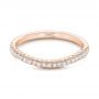 14k Rose Gold 14k Rose Gold Custom Diamond Wedding Band - Flat View -  102773 - Thumbnail