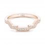 18k Rose Gold 18k Rose Gold Custom Diamond Wedding Band - Flat View -  102784 - Thumbnail