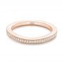 14k Rose Gold 14k Rose Gold Custom Diamond Wedding Band - Flat View -  102811 - Thumbnail