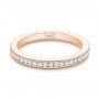 14k Rose Gold 14k Rose Gold Custom Diamond Wedding Band - Flat View -  102832 - Thumbnail