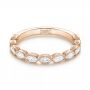 18k Rose Gold 18k Rose Gold Custom Diamond Wedding Band - Flat View -  103039 - Thumbnail