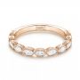 18k Rose Gold 18k Rose Gold Custom Diamond Wedding Band - Flat View -  103039 - Thumbnail