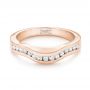 14k Rose Gold 14k Rose Gold Custom Diamond Wedding Band - Flat View -  103136 - Thumbnail