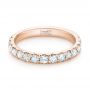 14k Rose Gold 14k Rose Gold Custom Diamond Wedding Band - Flat View -  103140 - Thumbnail