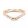 14k Rose Gold 14k Rose Gold Custom Diamond Wedding Band - Flat View -  103145 - Thumbnail