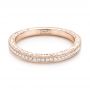 14k Rose Gold 14k Rose Gold Custom Diamond Wedding Band - Flat View -  103326 - Thumbnail
