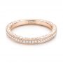 18k Rose Gold 18k Rose Gold Custom Diamond Wedding Band - Flat View -  103326 - Thumbnail