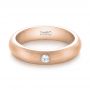 18k Rose Gold 18k Rose Gold Custom Diamond Wedding Band - Flat View -  103378 - Thumbnail