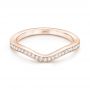 14k Rose Gold 14k Rose Gold Custom Diamond Wedding Band - Flat View -  103397 - Thumbnail