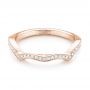 18k Rose Gold 18k Rose Gold Custom Diamond Wedding Band - Flat View -  103399 - Thumbnail