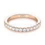 18k Rose Gold 18k Rose Gold Custom Diamond Wedding Band - Flat View -  103522 - Thumbnail
