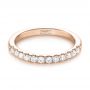 14k Rose Gold 14k Rose Gold Custom Diamond Wedding Band - Flat View -  103522 - Thumbnail