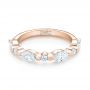 18k Rose Gold 18k Rose Gold Custom Diamond Wedding Band - Flat View -  103913 - Thumbnail