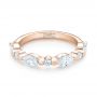 14k Rose Gold 14k Rose Gold Custom Diamond Wedding Band - Flat View -  103913 - Thumbnail