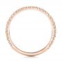 14k Rose Gold 14k Rose Gold Custom Diamond Wedding Band - Front View -  102023 - Thumbnail