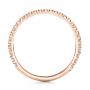 18k Rose Gold 18k Rose Gold Custom Diamond Wedding Band - Front View -  102023 - Thumbnail