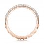 14k Rose Gold 14k Rose Gold Custom Diamond Wedding Band - Front View -  102051 - Thumbnail