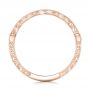 14k Rose Gold 14k Rose Gold Custom Diamond Wedding Band - Front View -  102139 - Thumbnail