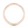 14k Rose Gold 14k Rose Gold Custom Diamond Wedding Band - Front View -  102149 - Thumbnail