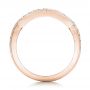 14k Rose Gold 14k Rose Gold Custom Diamond Wedding Band - Front View -  102234 - Thumbnail