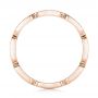 14k Rose Gold 14k Rose Gold Custom Diamond Wedding Band - Front View -  102259 - Thumbnail