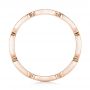 14k Rose Gold 14k Rose Gold Custom Diamond Wedding Band - Front View -  102259 - Thumbnail