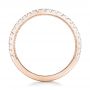 14k Rose Gold 14k Rose Gold Custom Diamond Wedding Band - Front View -  102291 - Thumbnail