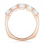 18k Rose Gold 18k Rose Gold Custom Diamond Wedding Band - Front View -  102301 - Thumbnail