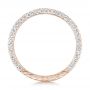 14k Rose Gold 14k Rose Gold Custom Diamond Wedding Band - Front View -  102414 - Thumbnail