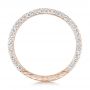 14k Rose Gold 14k Rose Gold Custom Diamond Wedding Band - Front View -  102414 - Thumbnail