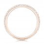 14k Rose Gold 14k Rose Gold Custom Diamond Wedding Band - Front View -  102521 - Thumbnail