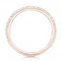 18k Rose Gold 18k Rose Gold Custom Diamond Wedding Band - Front View -  102521 - Thumbnail