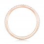 18k Rose Gold 18k Rose Gold Custom Diamond Wedding Band - Front View -  102608 - Thumbnail