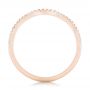 14k Rose Gold 14k Rose Gold Custom Diamond Wedding Band - Front View -  102753 - Thumbnail