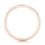 14k Rose Gold 14k Rose Gold Custom Diamond Wedding Band - Front View -  102753 - Thumbnail