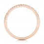 14k Rose Gold 14k Rose Gold Custom Diamond Wedding Band - Front View -  102773 - Thumbnail