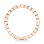14k Rose Gold 14k Rose Gold Custom Diamond Wedding Band - Front View -  102962 - Thumbnail