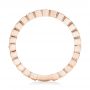 14k Rose Gold 14k Rose Gold Custom Diamond Wedding Band - Front View -  102962 - Thumbnail