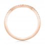 14k Rose Gold 14k Rose Gold Custom Diamond Wedding Band - Front View -  103130 - Thumbnail