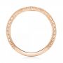 14k Rose Gold 14k Rose Gold Custom Diamond Wedding Band - Front View -  103145 - Thumbnail