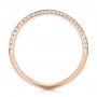 18k Rose Gold 18k Rose Gold Custom Diamond Wedding Band - Front View -  103478 - Thumbnail