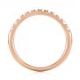 14k Rose Gold 14k Rose Gold Custom Diamond Wedding Band - Front View -  103522 - Thumbnail