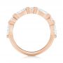 14k Rose Gold 14k Rose Gold Custom Diamond Wedding Band - Front View -  103913 - Thumbnail