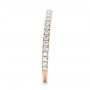 14k Rose Gold 14k Rose Gold Custom Diamond Wedding Band - Side View -  102023 - Thumbnail